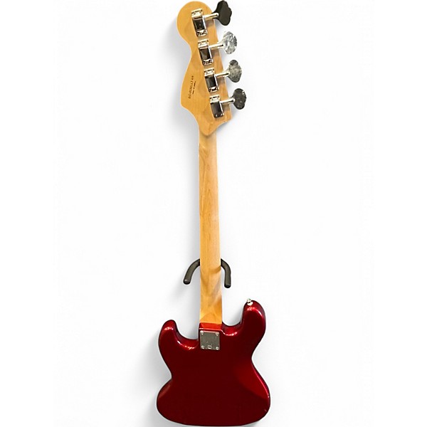 Used Squier Affinity Series J Bass Cherry Red Electric Bass Guitar