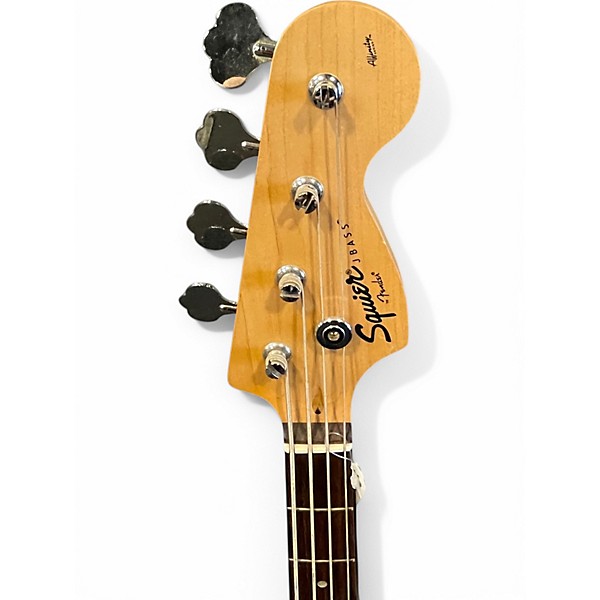 Used Squier Affinity Series J Bass Cherry Red Electric Bass Guitar