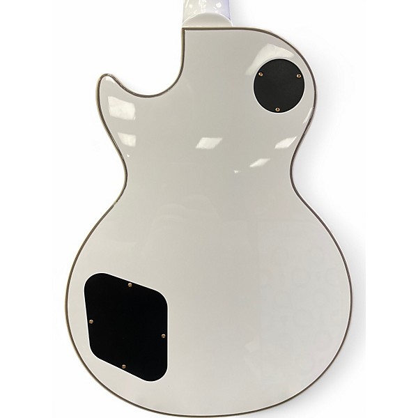 Used 2021 Epiphone Les Paul Custom Alpine White Solid Body Electric Guitar