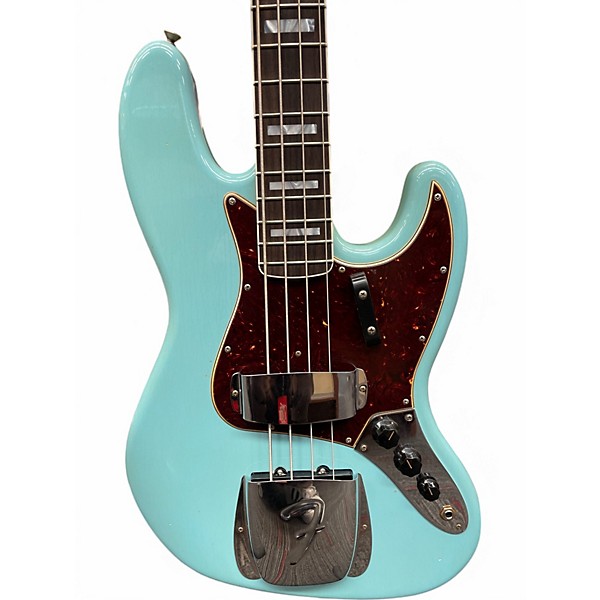 Used Fender 76 JAZZ BASS CUSTOM SHOP Daphne Blue Electric Bass Guitar