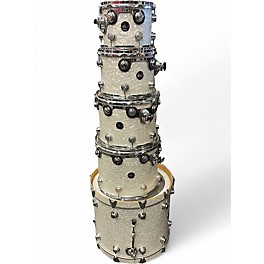 Used DW 5 Piece COLLECTORS 5 PIECE SHELL PACK Pearl White Drum Kit