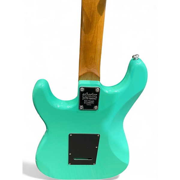 Used Schecter Guitar Research NICK JOHNSTON ATOMIC GREEN Solid Body Electric Guitar