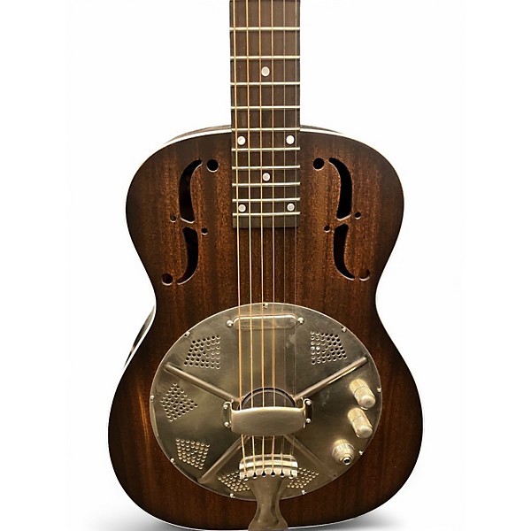 Used National Thunderbox Resonator Natural Acoustic Electric Guitar