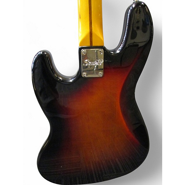 Used 2020 Squier Classic Vibe '60s Fretless Jazz 3 Color Sunburst Electric Bass Guitar