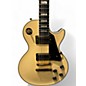 Used Epiphone Les Paul Custom Blackback Pro Antique Ivory Solid Body Electric Guitar