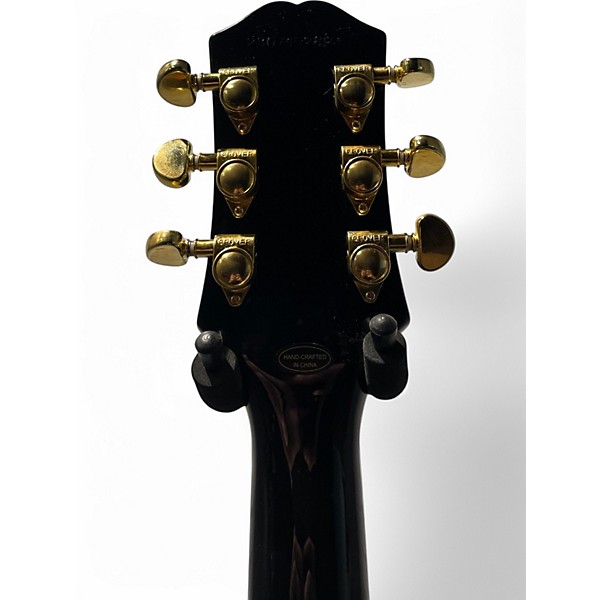 Used Epiphone Les Paul Custom Blackback Pro Antique Ivory Solid Body Electric Guitar