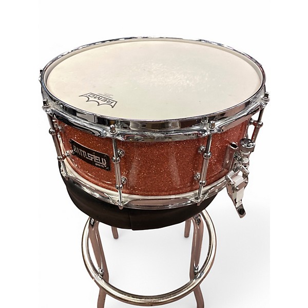 Used Battlefield Drums 14in 14 IN SNARE PINK SPARKLE Drum