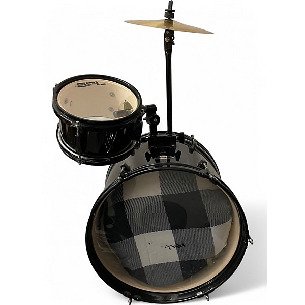 Used SPL 3 Piece Lil' Kicker Black Drum Kit