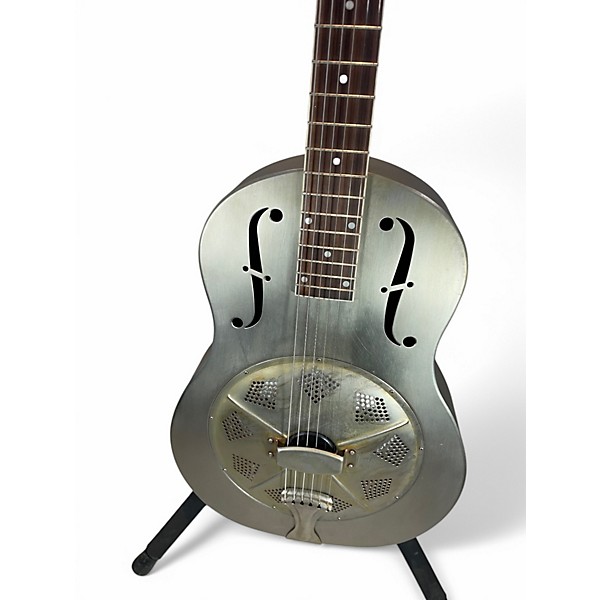 Used Republic SINGLE CONE RESONATOR Chrome Silver Resonator Guitar