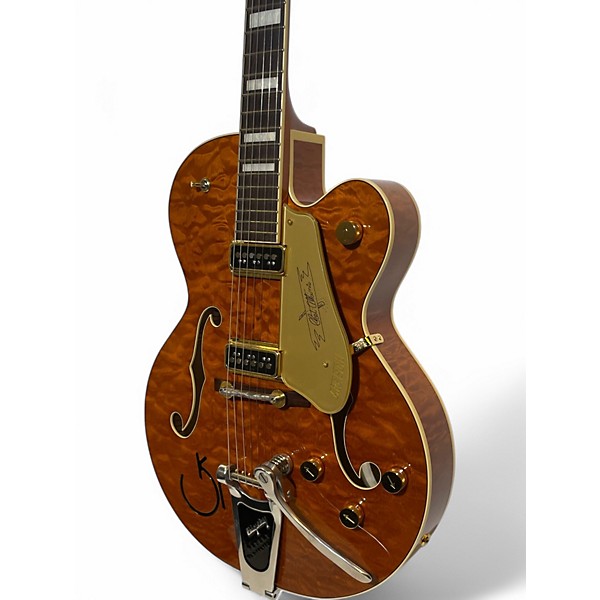 Used 2003 Gretsch Guitars G6120TG0M CHET ATKINS QUILTED ORANGE Hollow Body Electric Guitar