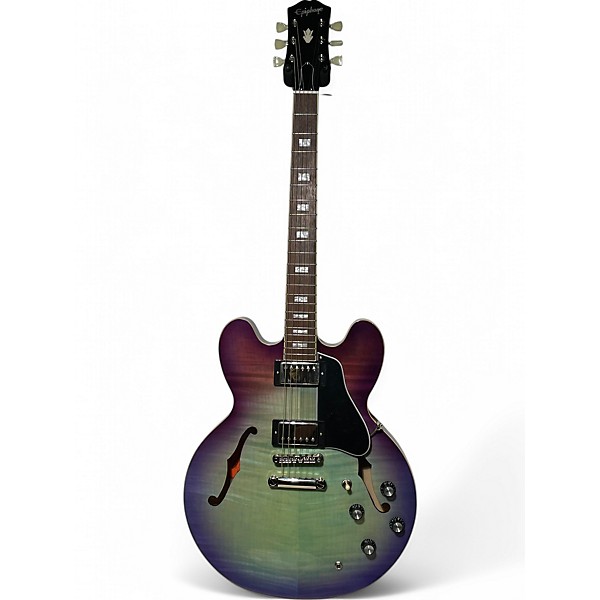 Used Epiphone ES335 BLUEBERRY Hollow Body Electric Guitar,Specials : American Fashion Style Bags On Sale