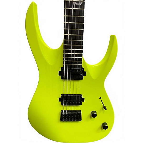 Used Solar Guitars A2.6 Lemon Neon Solid Body Electric Guitar