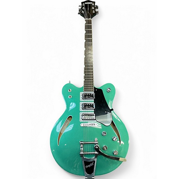 Used Gretsch Guitars G5622T Electromatic Center Block Double Cut Bigsby GREEN Hollow Body Electric Guitar,Specials : American Fashion Style Bags On Sale