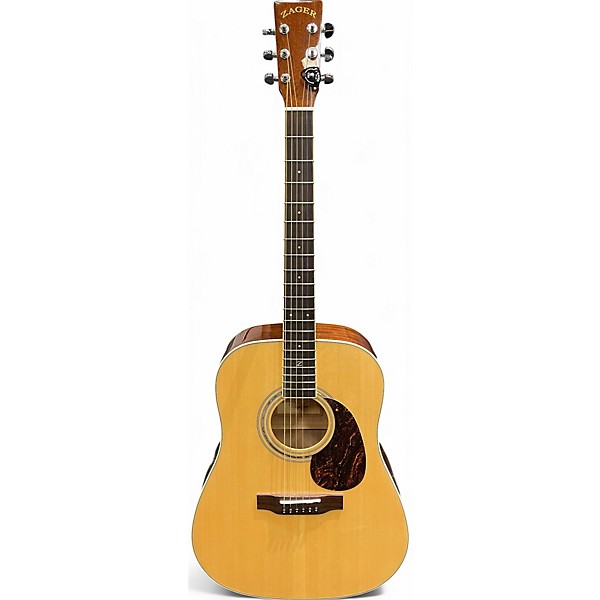 Used Zager ZAD50 Natural Acoustic Guitar
