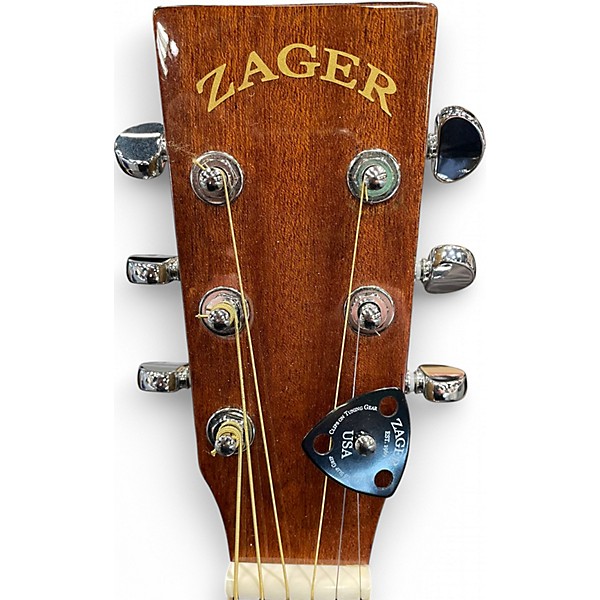 Used Zager ZAD50 Natural Acoustic Guitar