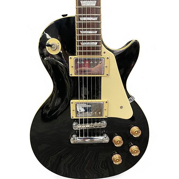 Used 2001 Epiphone Les Paul Standard Black Solid Body Electric Guitar