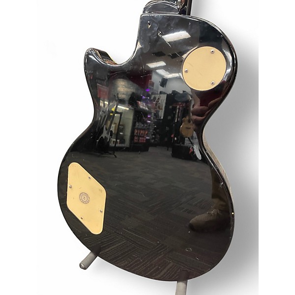 Used 2001 Epiphone Les Paul Standard Black Solid Body Electric Guitar