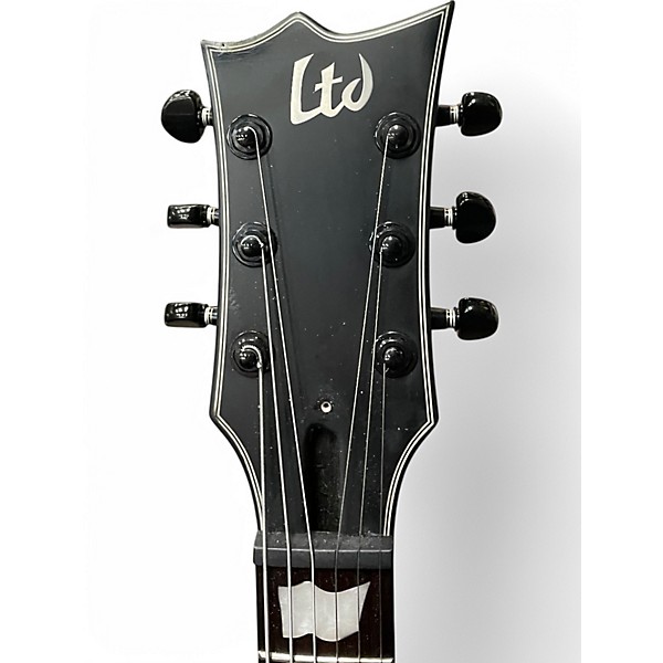 Used ESP EC Black Metal Flat Black Solid Body Electric Guitar