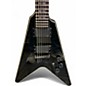 Used Schecter Guitar Research Hellraiser V-1 BLACK Solid Body Electric Guitar
