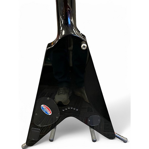 Used Schecter Guitar Research Hellraiser V-1 BLACK Solid Body Electric Guitar