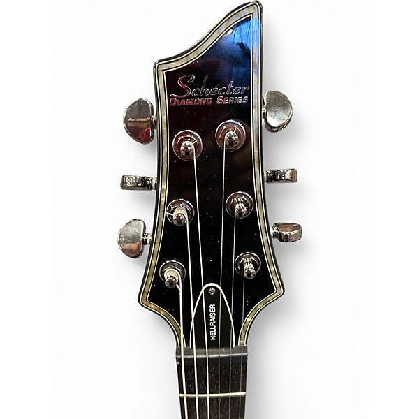 Used Schecter Guitar Research Hellraiser V-1 BLACK Solid Body Electric Guitar