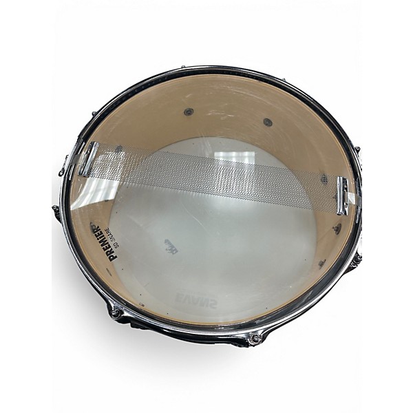 Used Premier 5.5X14 snare Metallic Black Drum