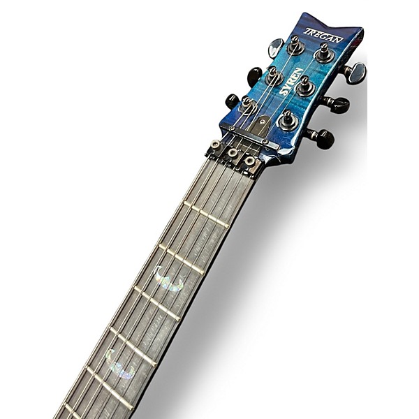 Used Tregan SYREN Blue Solid Body Electric Guitar