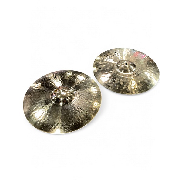 Used Paiste 14in Signature Reflector Hi Hat Pair Cymbal