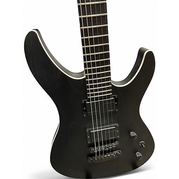Used Fng Mythic Black Solid Body Electric Guitar