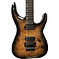 Used ESP LTD H1001FM Deluxe Floyd Rose BURL BURST Solid Body Electric Guitar