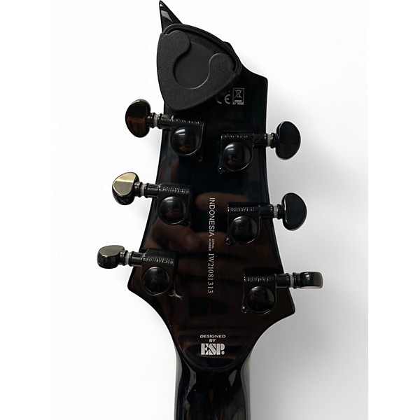 Used ESP LTD H1001FM Deluxe Floyd Rose BURL BURST Solid Body Electric Guitar