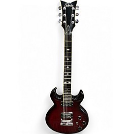 Used Schecter Guitar Research s-1+ Trans Red Solid Body Electric Guitar