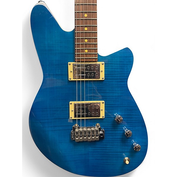 Used Reverend KINGBOLT RA FM Blue Solid Body Electric Guitar
