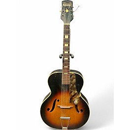 Vintage 1960s Harmony monterey archtop 3 Color Sunburst Acoustic Guitar