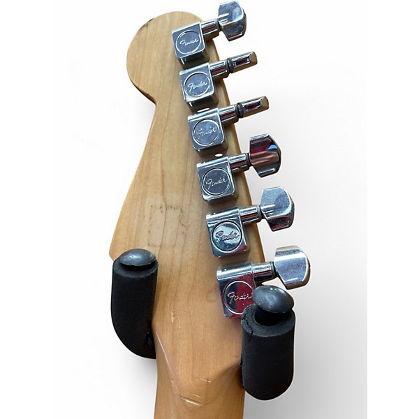 Used Fender Standard Fat stratocaster Burgundy Solid Body Electric Guitar