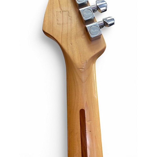 Used Fender Standard Fat stratocaster Burgundy Solid Body Electric Guitar