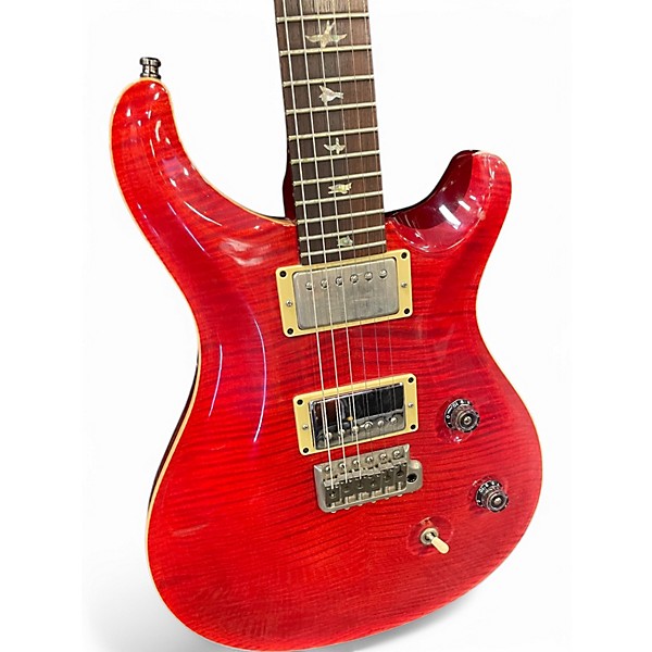 Used 2005 PRS Custom 24 10 Top Red Solid Body Electric Guitar