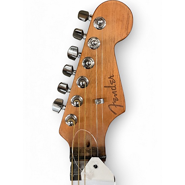 Used Fender ACOUSTASONIC JAZZMASTER Black Acoustic Electric Guitar