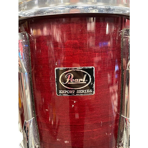 Used Pearl 4 Piece Export Dark Red Drum Kit