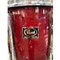 Used Pearl 4 Piece Export Dark Red Drum Kit