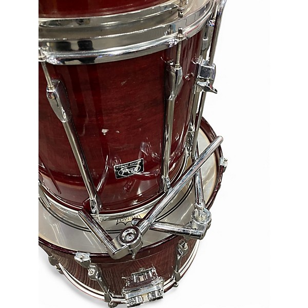 Used Pearl 4 Piece Export Dark Red Drum Kit