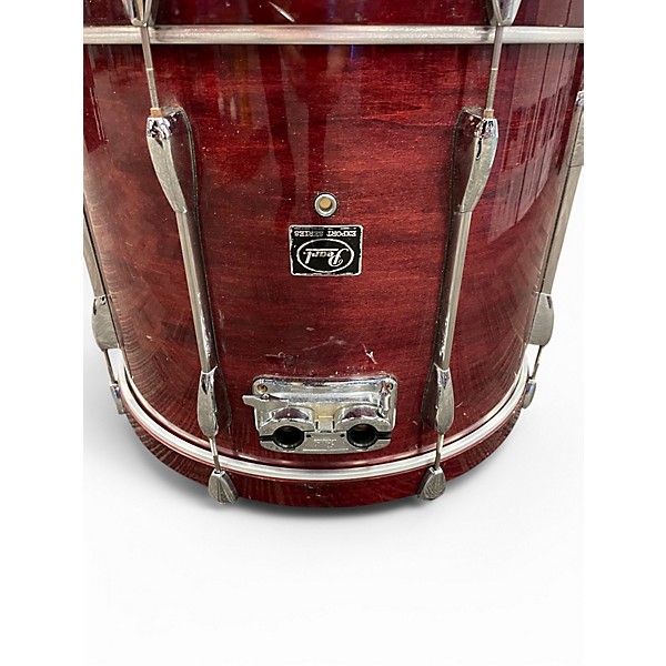 Used Pearl 4 Piece Export Dark Red Drum Kit