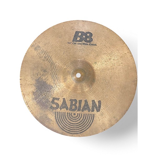 Used SABIAN 14in B8 Thin Crash Cymbal