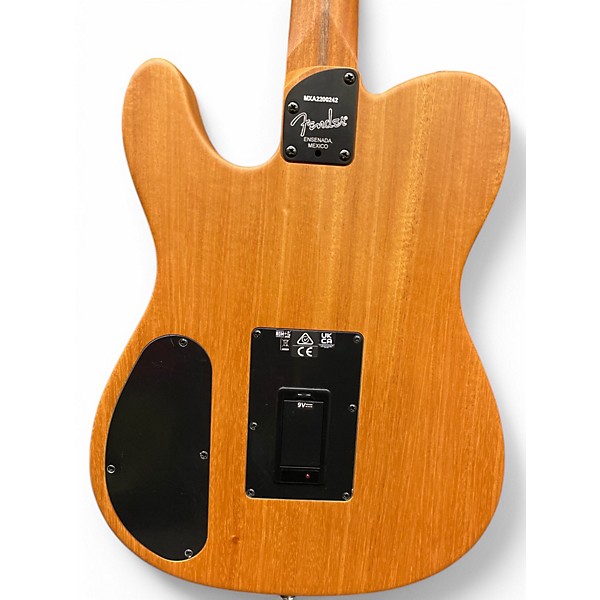 Used Fender Acoustasonic Player Telecaster Arctic White Acoustic Electric Guitar