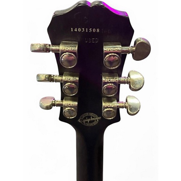 Used Epiphone Les Paul Traditional Pro Black Solid Body Electric Guitar