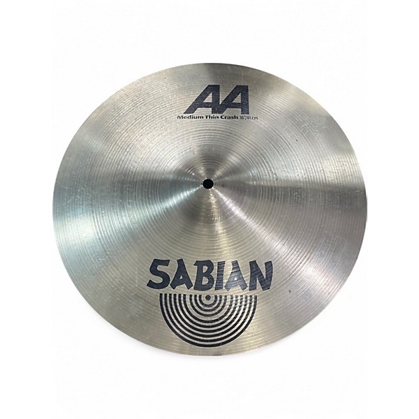 Used SABIAN 16in AA Medium Thin Crash Cymbal