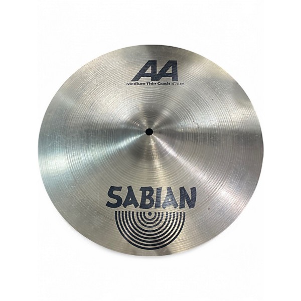 Used SABIAN 16in AA Medium Thin Crash Cymbal