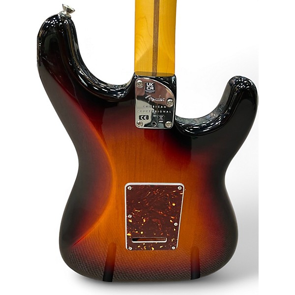 Used Fender American Professional II Stratocaster Left Handed 3 Color Sunburst Solid Body Electric Guitar