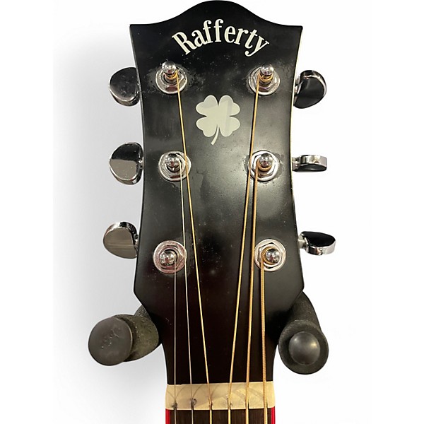 Used Rafferty BLACK TIE LEFT HANDED Black Acoustic Electric Guitar