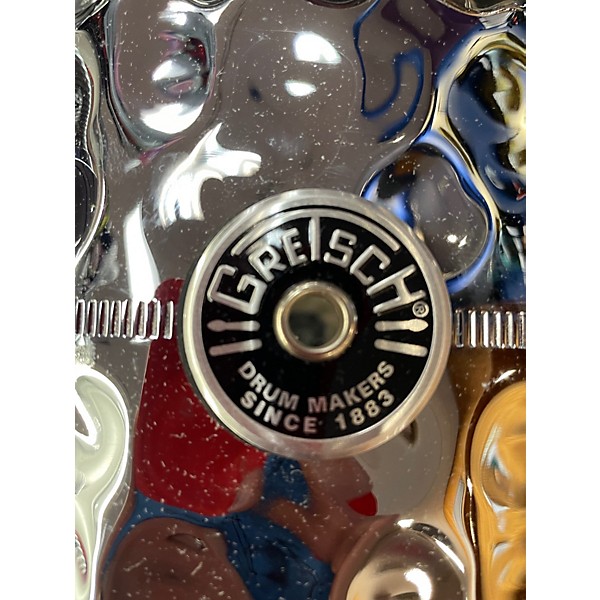 Used Gretsch Drums 6.5X14 hammered chrome over brass chrome Drum